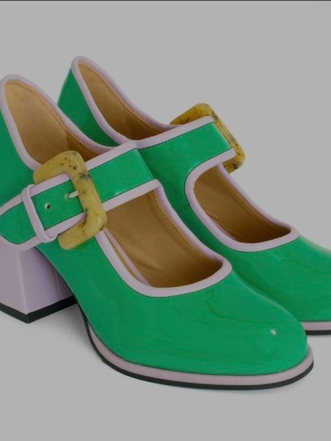 Cumulus Green And Lillac Fluevog